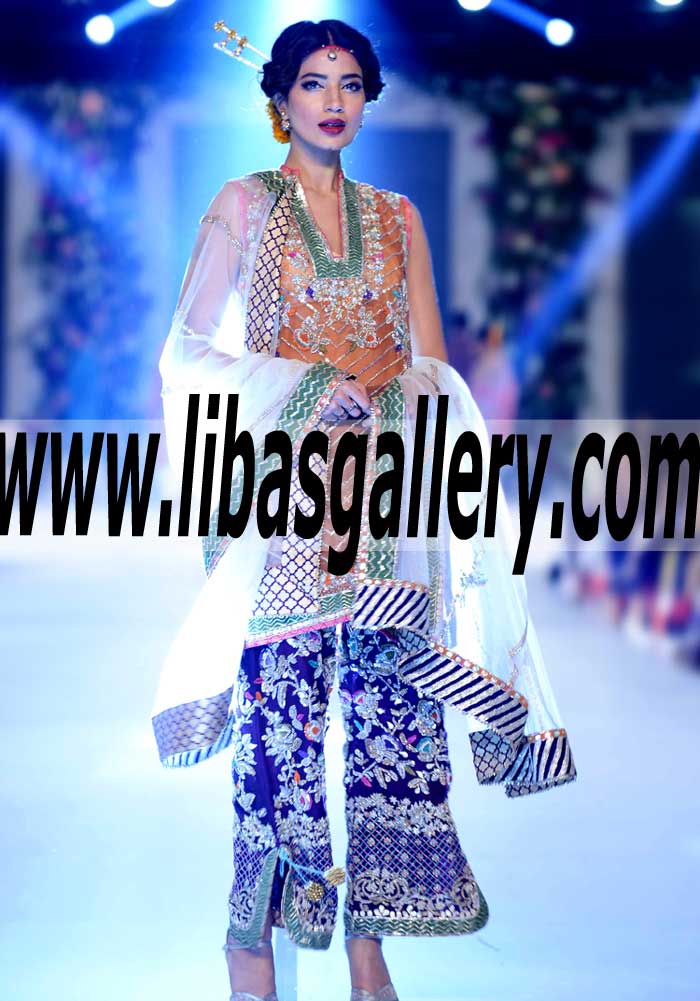 Elegant floral embellished Designer Dress for Party and Formal Events