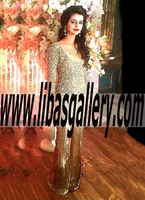 Lavish embellished Designer formal Suit for Party and Occasions