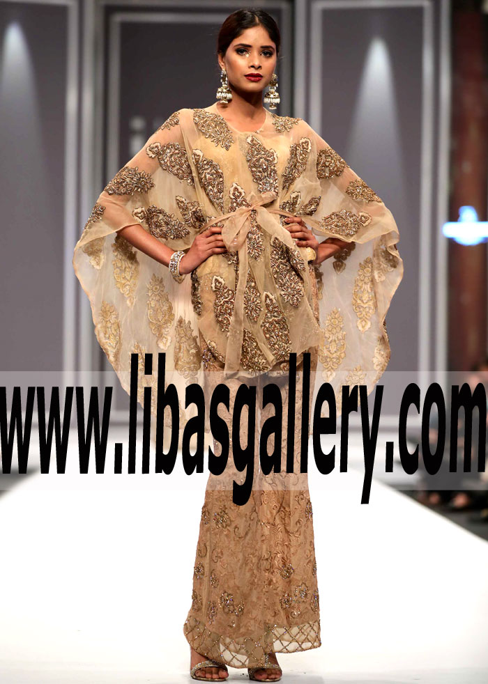 Online shopping Designer Mona Imran Party Wear Pakistani Party Dresses Poncho Style Sydney Australia