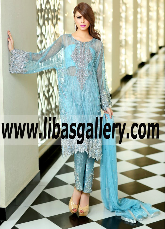 Shop Designer Party Dresses Asian Designer MARIA.B Party Dresses for Formal and Social Events UK USA Canada