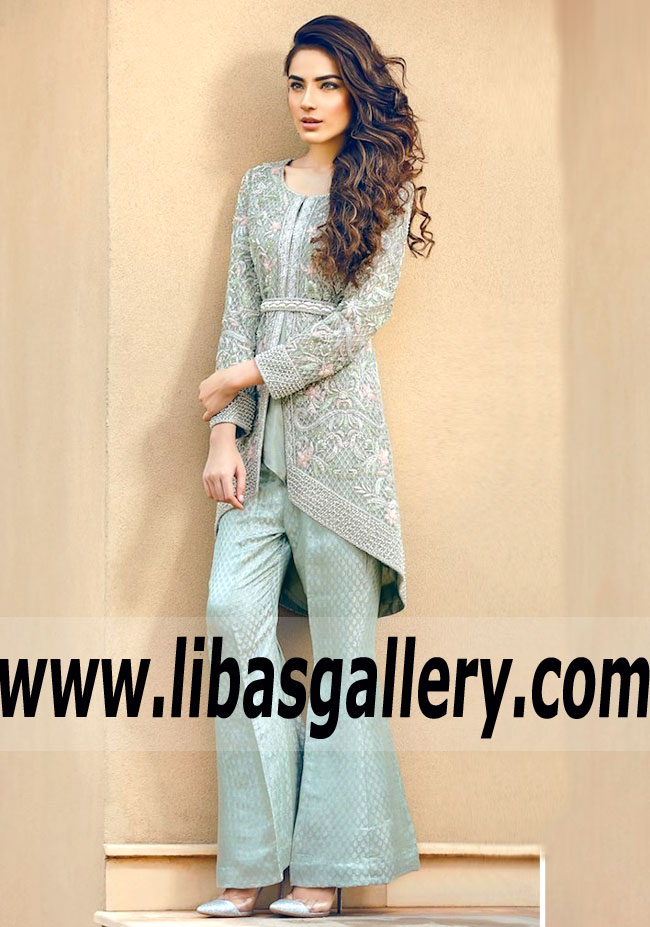 Enthralling Seafoam Green Allium Party Dress