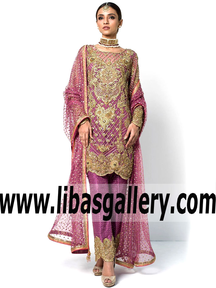 Newest Deep Lavender Carnation Party Dress