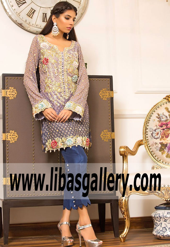 Vivacious Violet Carnation Festival Dress