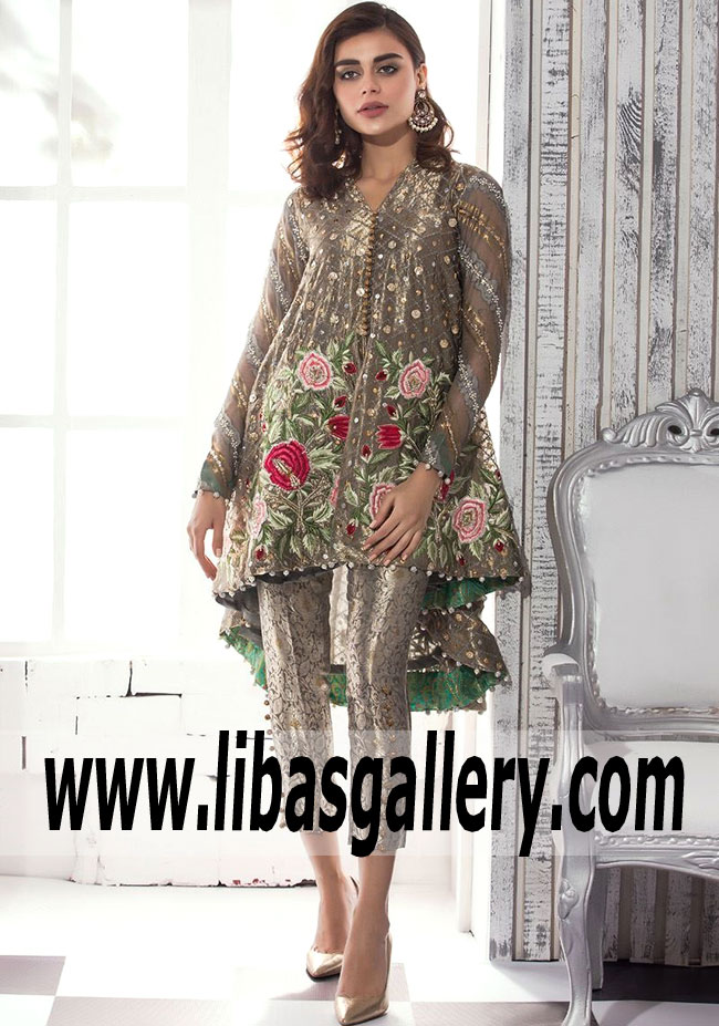 Gorgeous Grey Tansy Highlow Ensemble