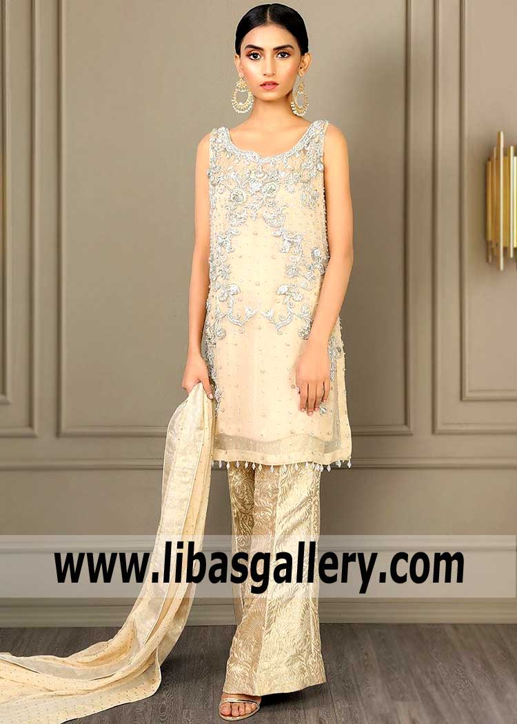 Glamorous Peach Evening Dress for Special Occasions