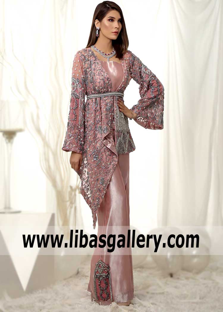 Breathtaking Blushy Pink Party Dress for Formal and important Events
