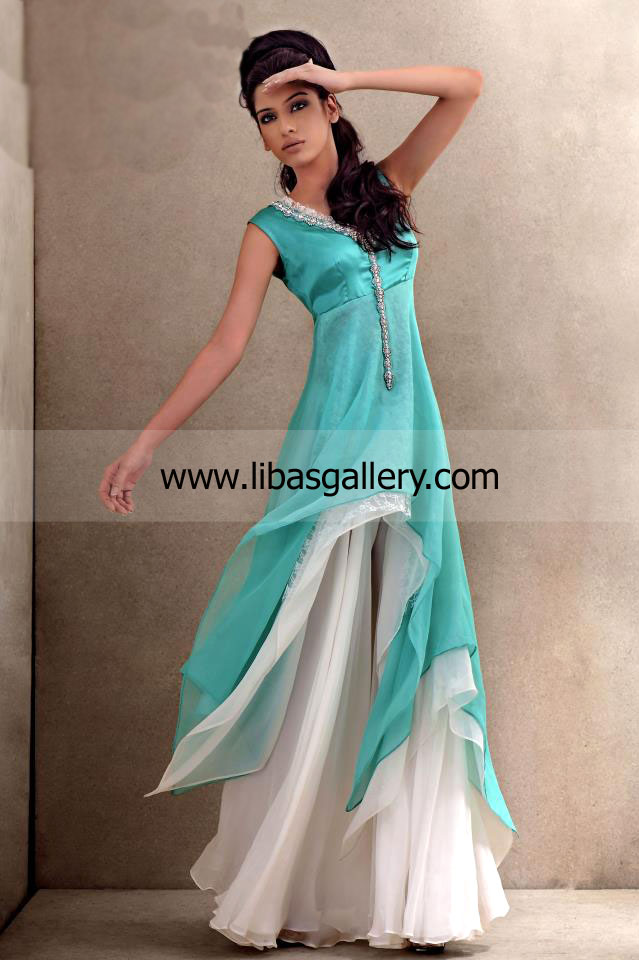 Turquoise Marion Party Dress