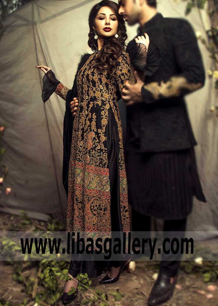 Royal Highness Black Evening Dress for Party and Formal Occasions