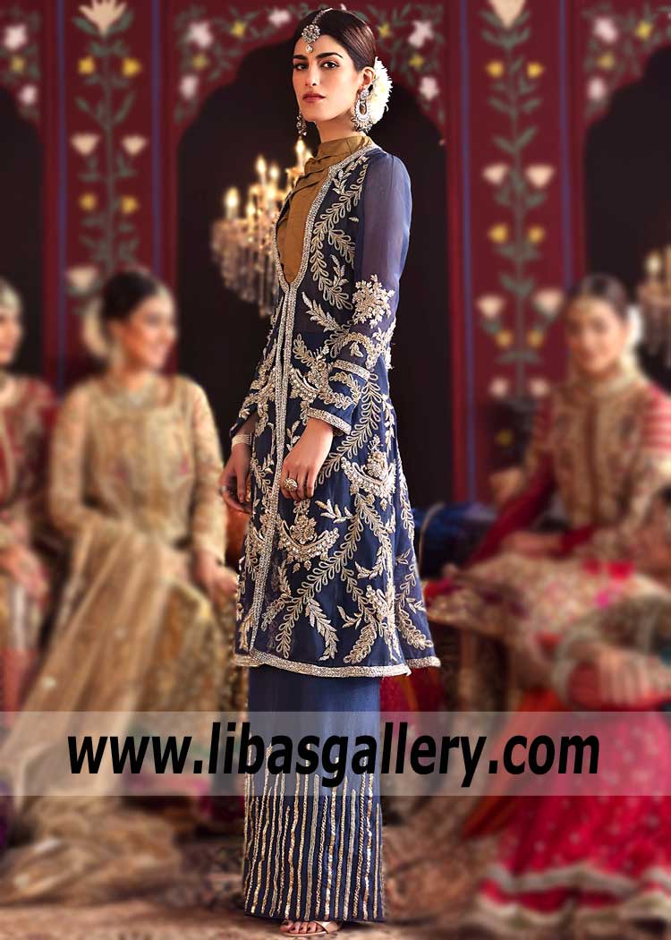 Royal Azure Provence Party Wear for Evening
