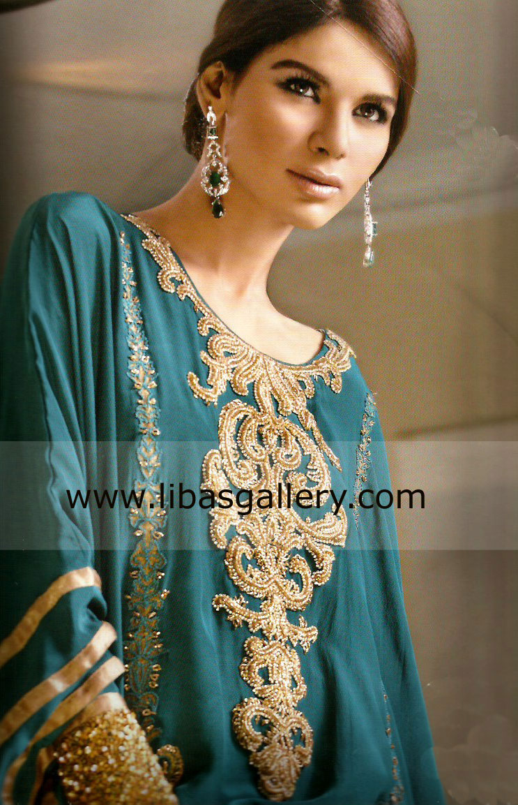 Teal Blue Amelia Party Wear Outfits