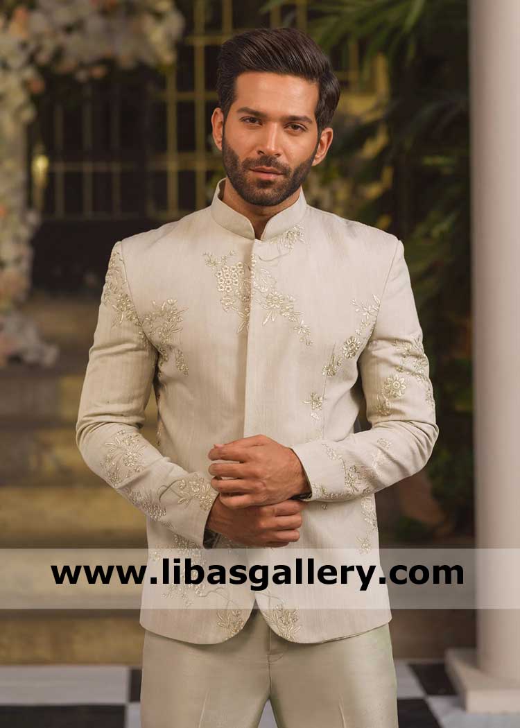 Men prince coat Sage Green for social and family event 