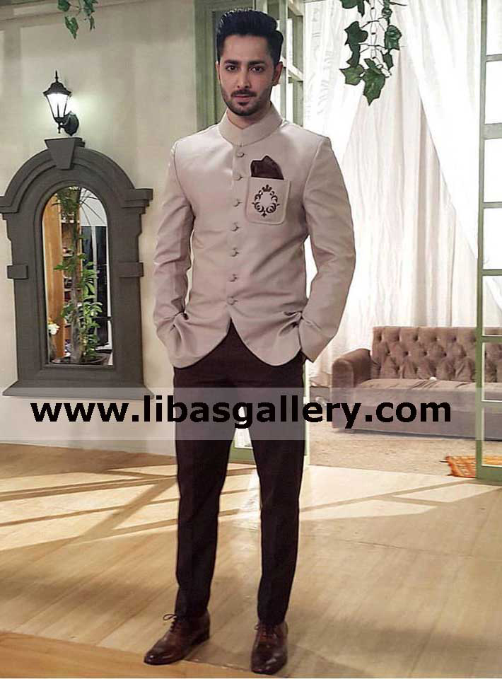 Sober prince coat for handsome dynamic man with pants