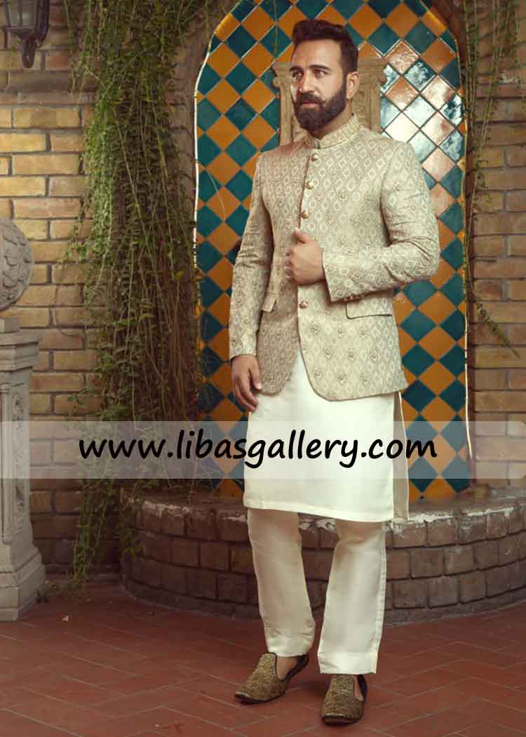 Modern Cut Prince Suit custom made for Groom