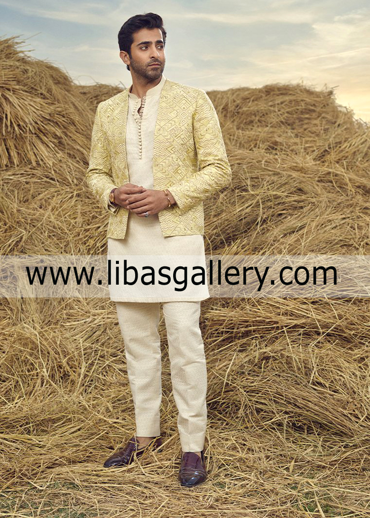 stylish handcrafted charming man wedding jacket 