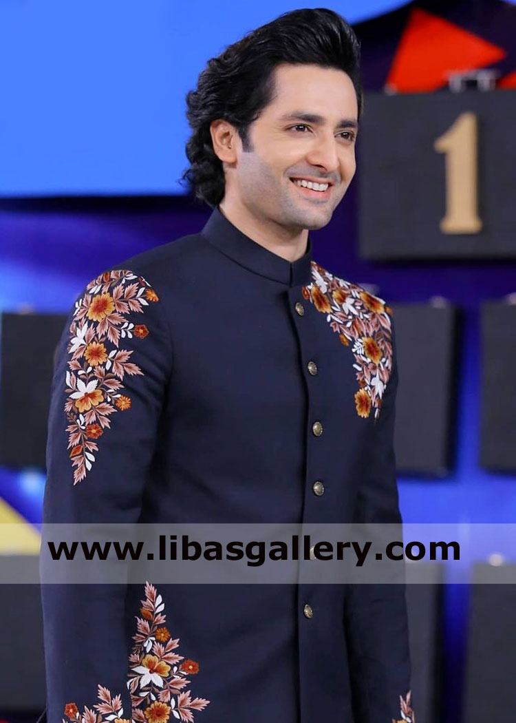 Celebrity Embroidered Prince coat design for Man