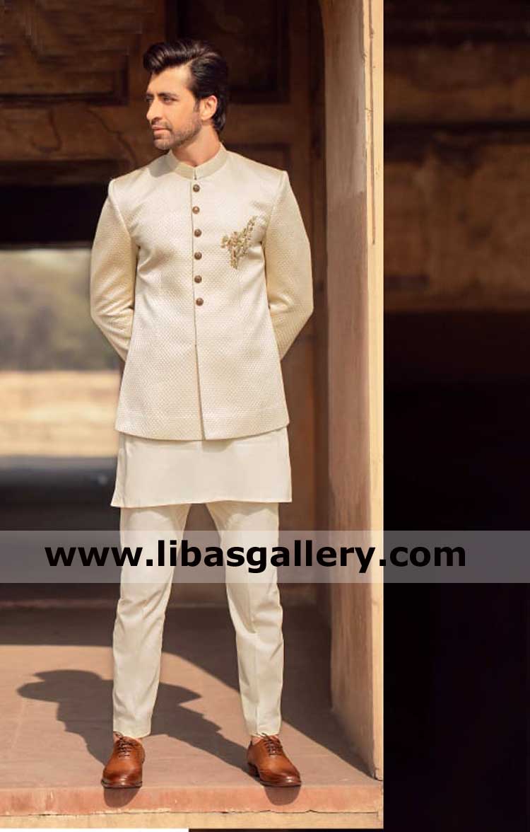 self print prince coat for groom brother and cousins