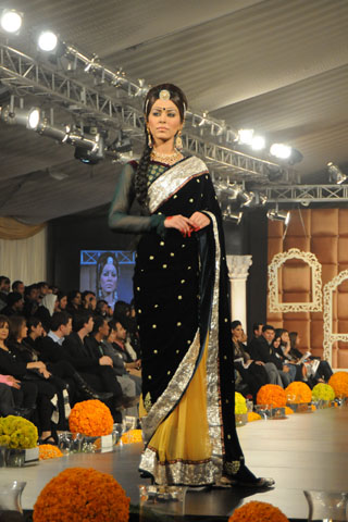 Black Yellow Sari Melon