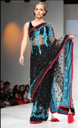 Black Saree Neville