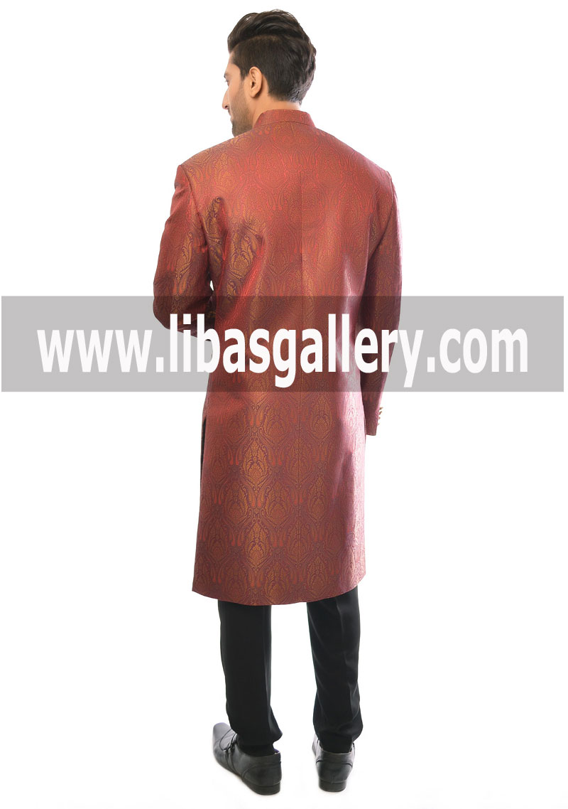 latest Bespoke Sherwani Suit for Wedding in High Quality Fabric