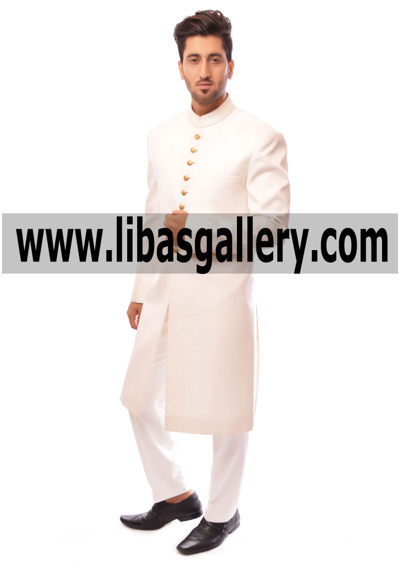 Imaginative Sherwani Style for Groom Wedding Nikah Day 