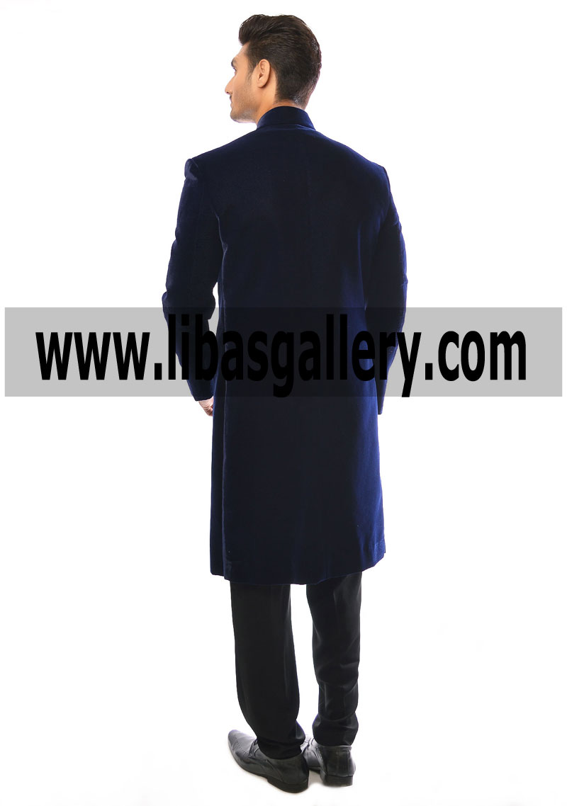 Just Married Groom in Wedding Sherwani Suit Collection 2017