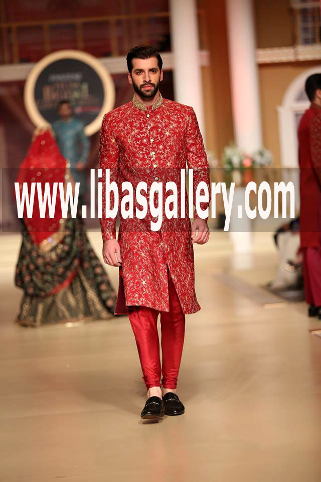 Custom made Sherwani suit for Groom Wedding Wedding Season 2018