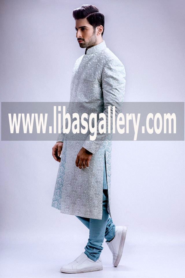 Online Boutique Selling Designer Wedding sherwani suit for groom 2018
