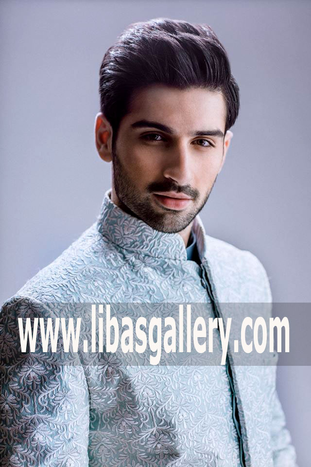 Online Boutique Selling Designer Wedding sherwani suit for groom 2018