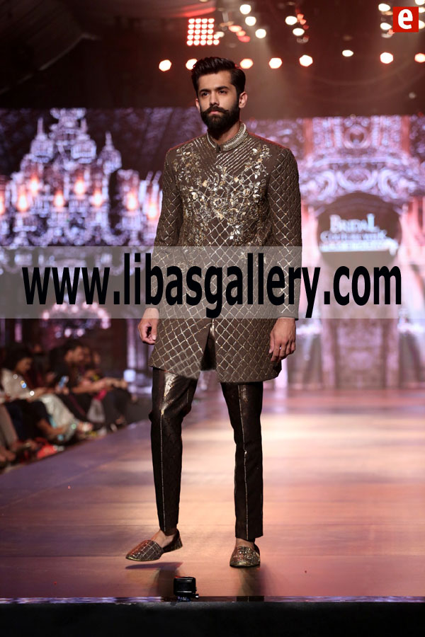 Groom Dulha indo Western Style Sherwani 2018 A