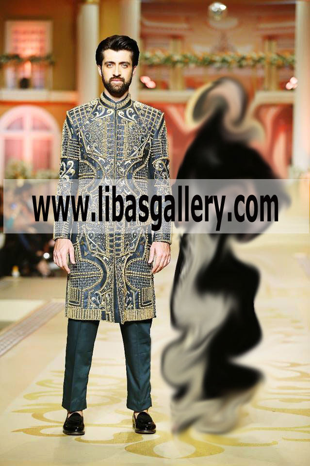 Heavy Embellished Sherwani for Groom 2018