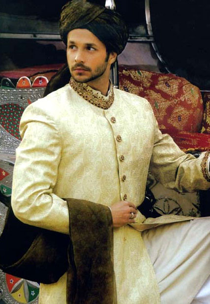 Cream Groom Sherwani AW