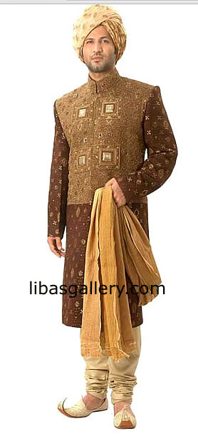 Chocolate sherwani