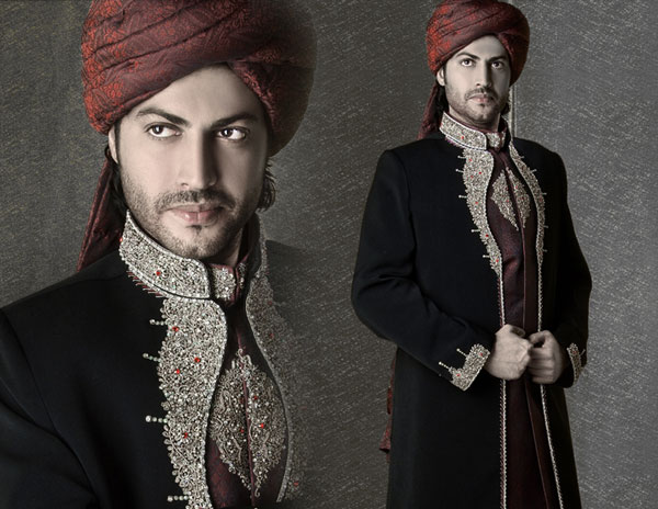 Black Sherwani Sandrine