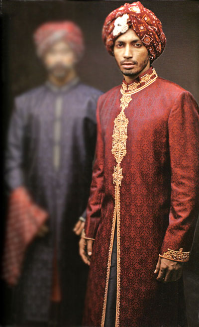 Maroon Sherwani Irenee