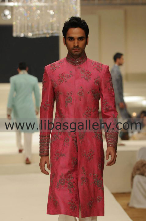 Shocking Pink Sherwani