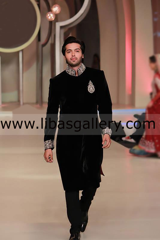 Pantene Bridal Couture Week 2013 in Karachi Zainab Chottani Groom Sherwani Collection Fahad mustafa California New York Virginia USA Pantene Bridal Couture Week 2013 in Karachi Zainab Chottani Groom Sherwani Collection Fahad mustafa California New York Virginia USA
