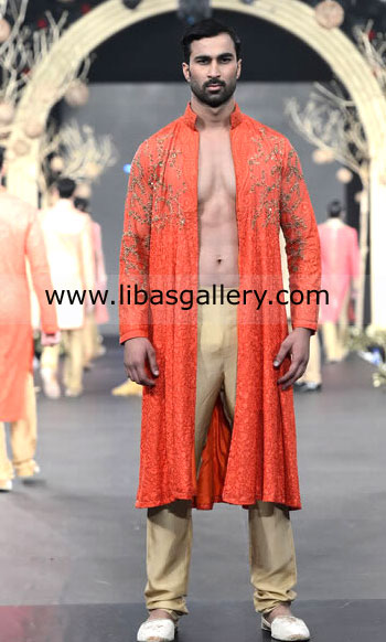 Pakistani Designer Sherwani Style 278