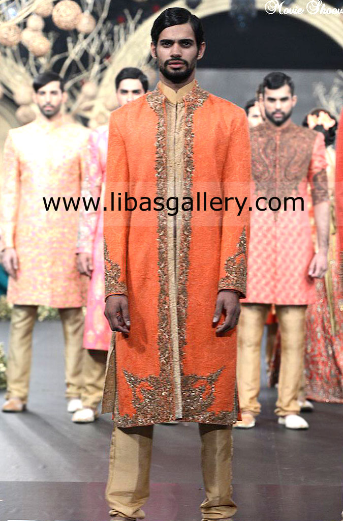 Top Class Groom Wedding Sherwani Antique Work Snapdragon