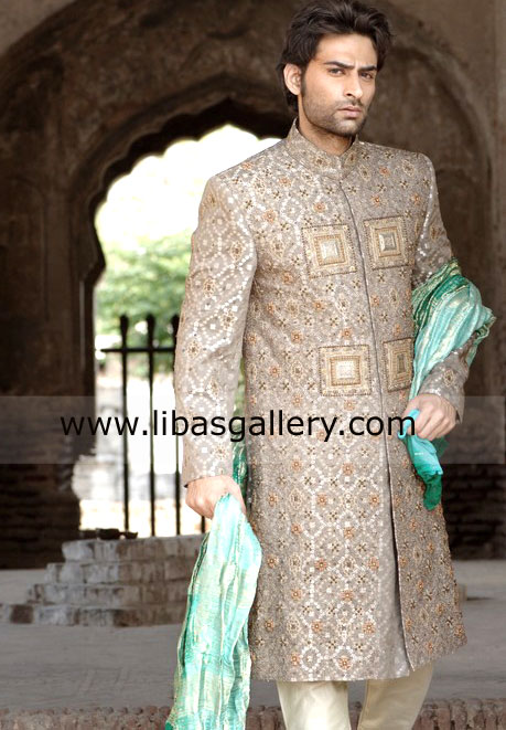 Charming Groom looking for Bride in beautiful Wedding Sherwani