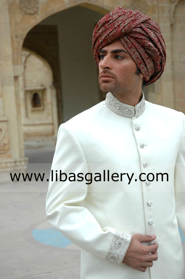 Pakistani Designer Sherwani Style 310