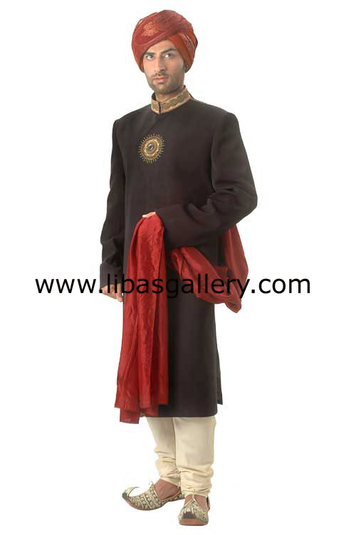 Pakistani Designer Sherwani Style 325