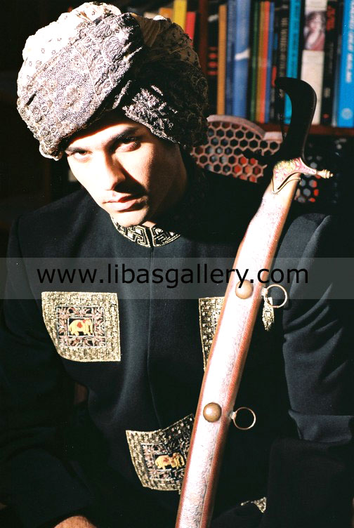 Pakistani Designer Sherwani Style 335