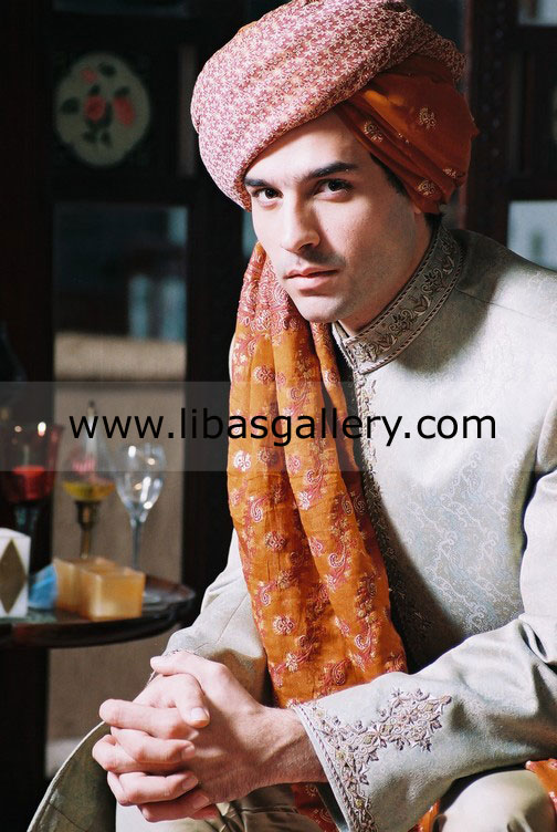 Pakistani Designer Sherwani Style 337