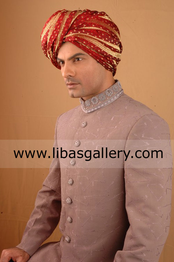 Pakistani Designer Sherwani Style 341