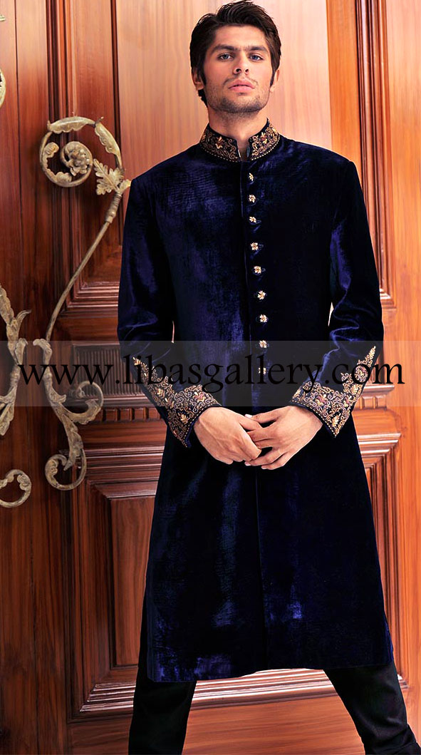 Pakistani Designer Sherwani Style 410