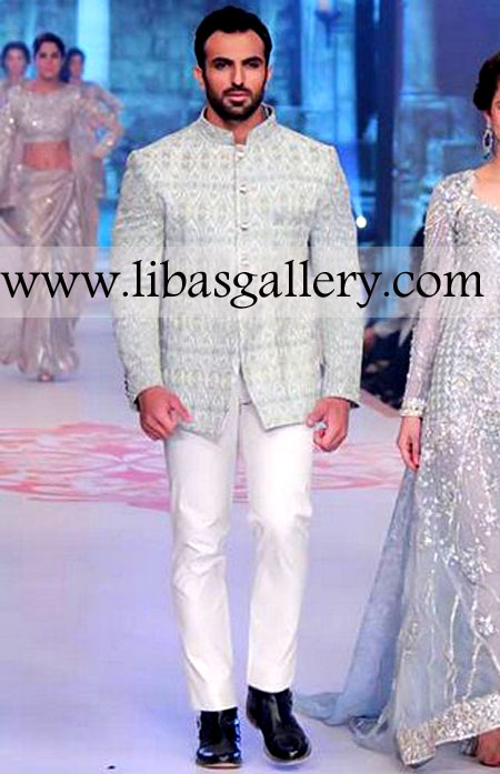 Faraz Manan Mens Sherwani | Faraz Manan Eid Sherwani Collection 2014 | Faraz Manan Sherwani Online | Mens Designer Sherwani in New York, Los Angeles, Chicago, Houston, Manchester,  Sydney