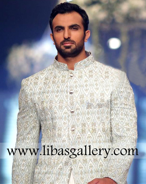 Pakistani Designer Sherwani Style 421