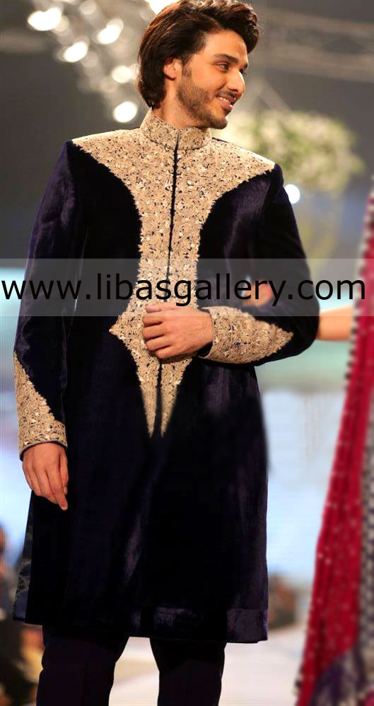 Pakistani Designer Sherwani Style 429