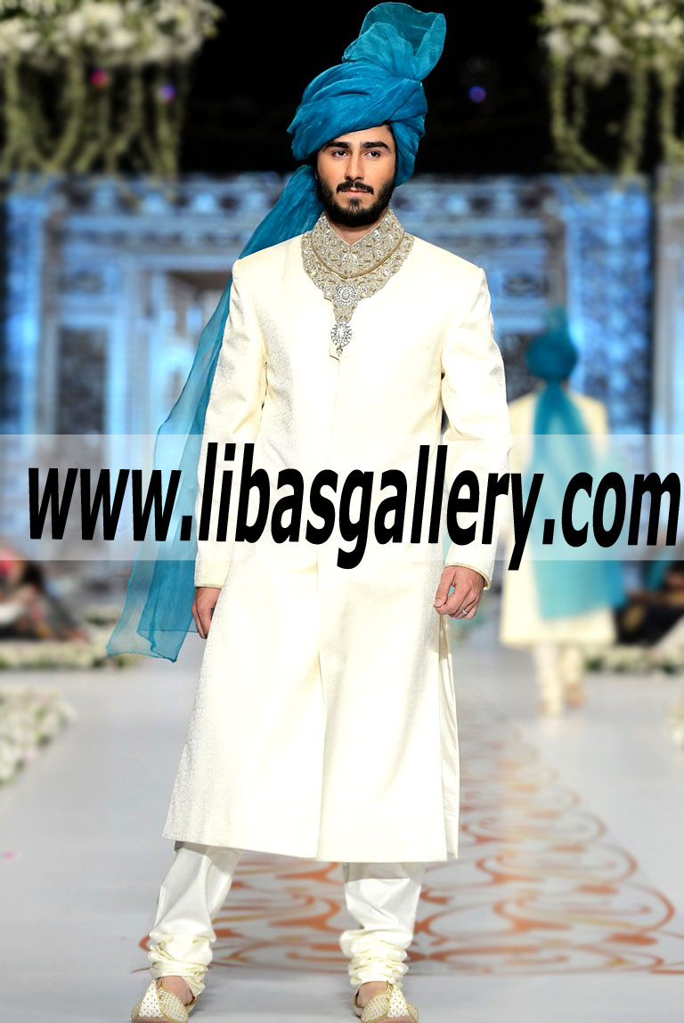 Pakistani Designer Sherwani Style 446