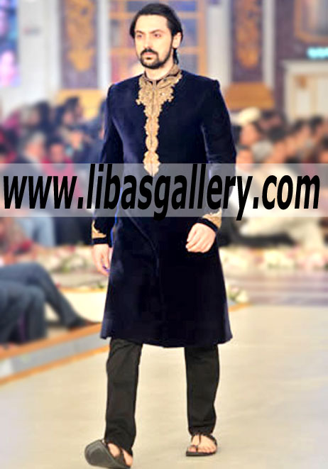 Pakistani Designer Sherwani Style 448